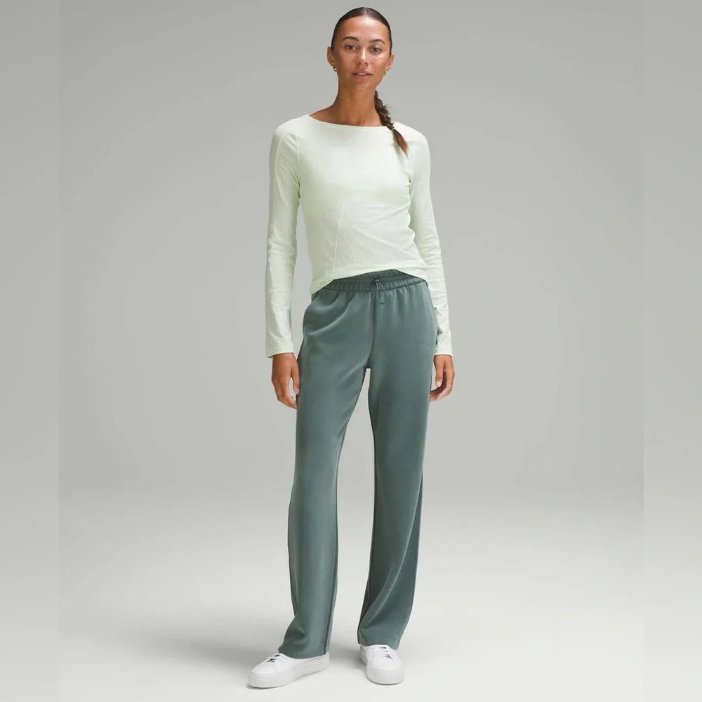 NWT Lululemon Softstreme High-Rise Pant‎ *Full Length Dark Forest Size 14
